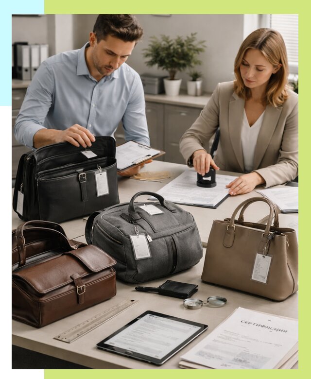 Сертификация сумок в Железнодорожном от 7691 руб. | Алешин-Жлз