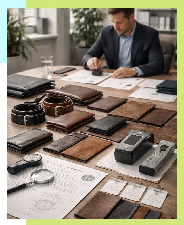 Сертификация кожаных изделий в Железнодорожном от 12305 р. | Алешин-Жлз