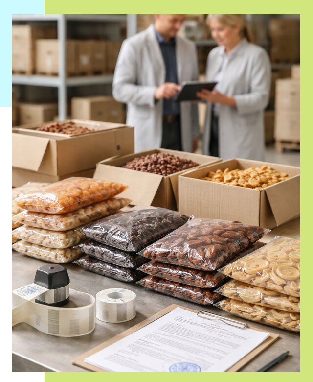 Сертификация сухофруктов в Железнодорожном от 12305 р. | Алешин-Жлз под ключ