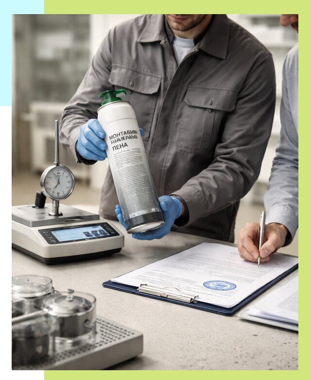 Сертификация монтажной пены в Железнодорожном от 15381 р. | Алешин-Жлз