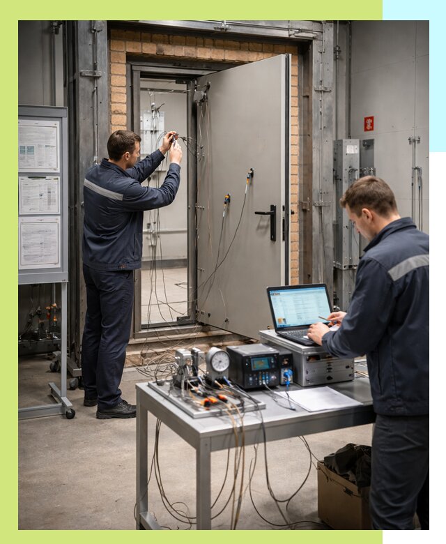 Сертификация противопожарных дверей в Железнодорожном по ГОСТ и ТР