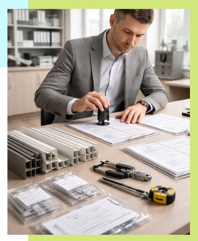 Сертификация ПВХ продукции в Железнодорожном от 8716 р., Алешин-Жлз