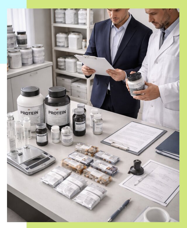 Сертификация спортивного питания в Железнодорожном от 15381 р., Алешин-Жлз