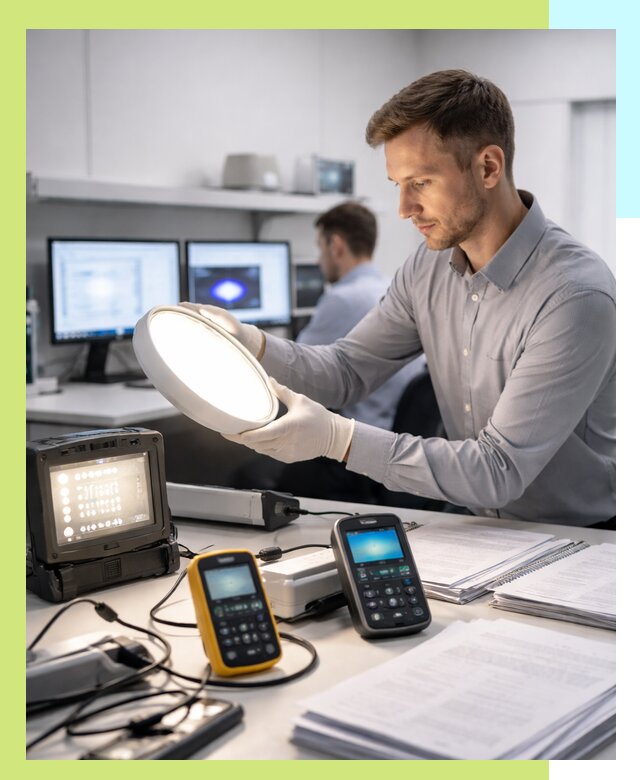 Сертификация светильников в Железнодорожном: испытания и оформление