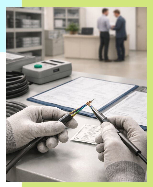 Сертификация провода в Железнодорожном от 18457 р. в Алешин-Жлз