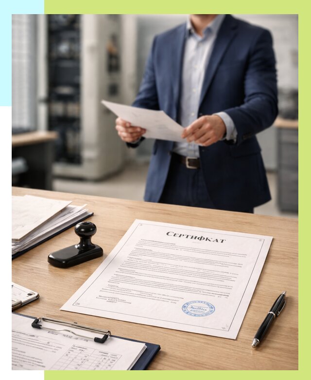 Сертификат на оборудование в Железнодорожном от 15381 р. | Алешин-Жлз