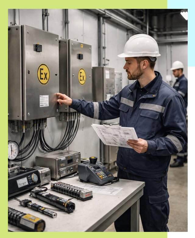 Сертификат взрывозащиты промышленного оборудования в Железнодорожном