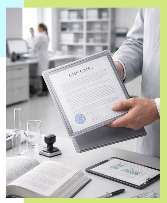 Сертификат GMP в Железнодорожном под ключ от 87159 р. | Алешин-Жлз