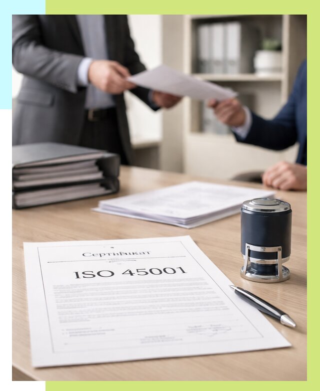 Сертификат ISO 45001 в Железнодорожном под ключ от 46143 р. | Алешин-Жлз