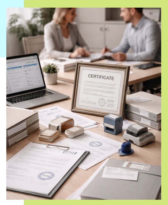 Сертификация компании в Железнодорожном от 46143 р. | Алешин-Жлз — заказ